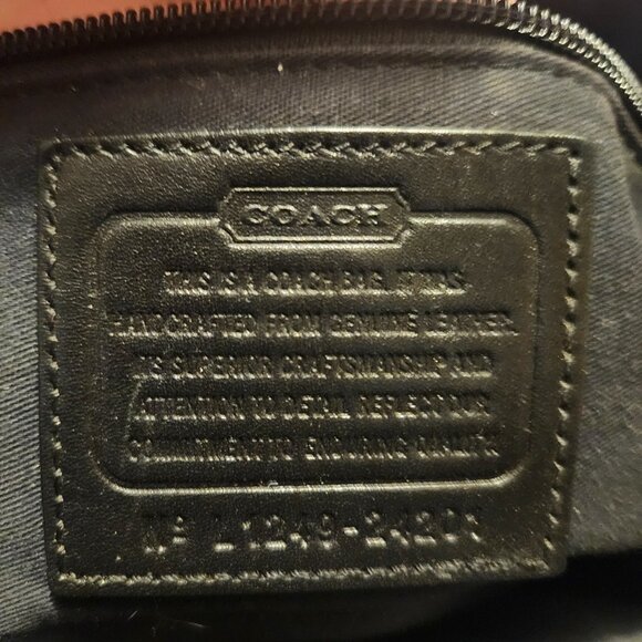 BLACK LEATHER COACH BAG LARGE - Picture 2 of 7